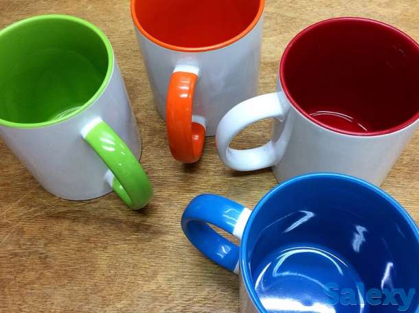 Печать на цветных кружках. Нанесение любых принтов на цветные кружки., фотография 1