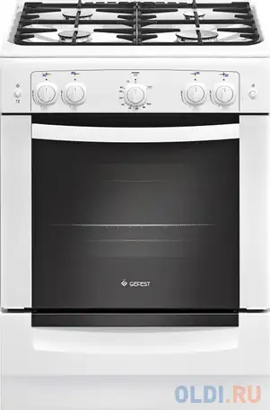 Газовая плита gefest 6100-02 0011 белый, фотография 1