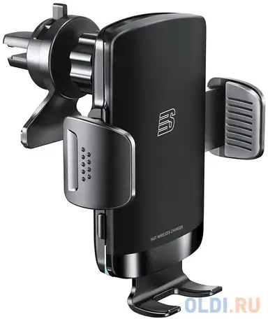 Держатель silverstone f1 teleport s3 беспров.з/у. черный/серый (teleport-s3), фотография 1