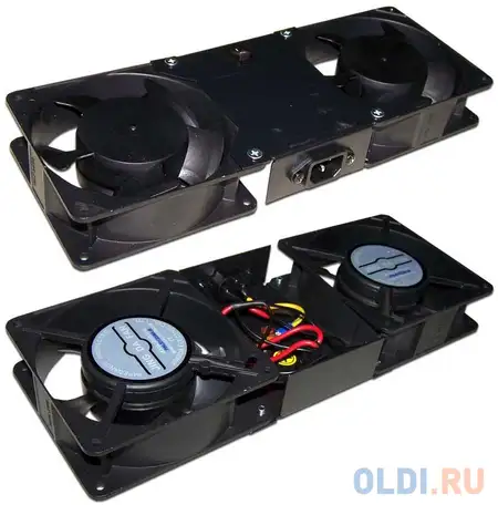 Блок 2-х вентиляторов в крышу настенных шкафов pro и next twt-cbw-fanb2, фотография 1