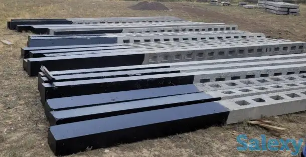 Снегозащитные ограждения из бетона. Стойка С74, Стойка С58, Доска Д30, фотография 2