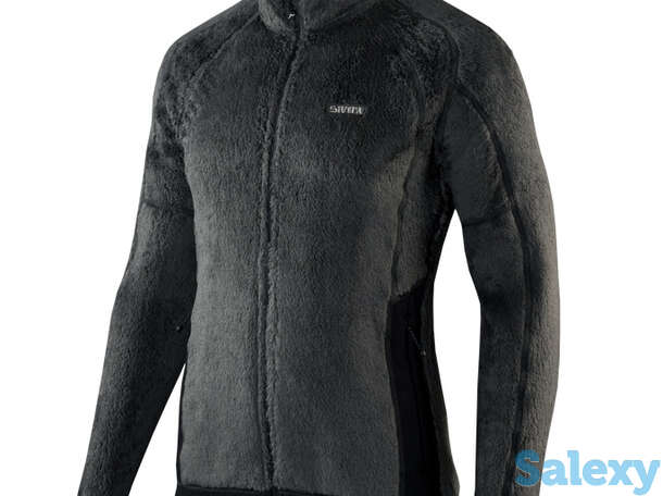 Куртка флисовая спортивная теплая сивера скарлат 2.0 порох/черная, фотография 1