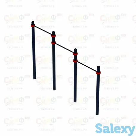 Воркаут  03 (108)  | тройной турник, фотография 1