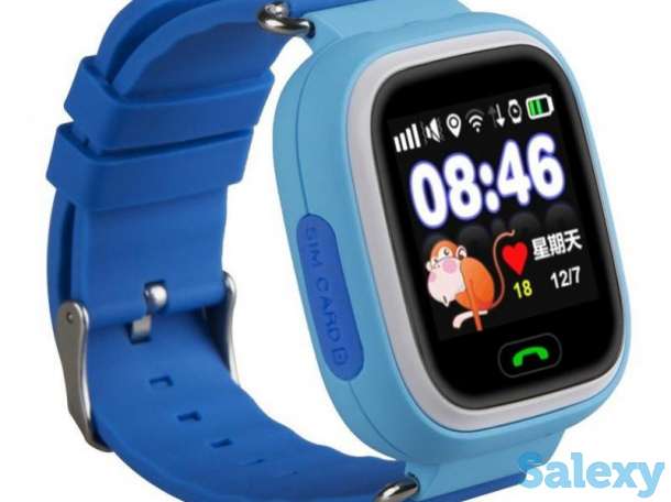Детские смарт часы Q90 c GPS трекером (Бесплатная доставка), фотография 2