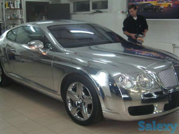 Хром золото и серебро авто пленка, фотография 2