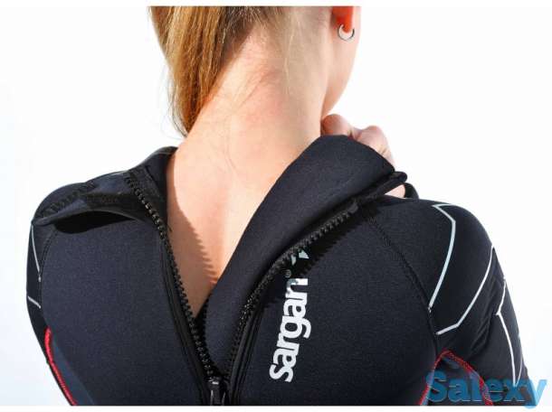 Гидрокостюм sargan nero long жен. монокостюм 3 мм красная строчка, фотография 7
