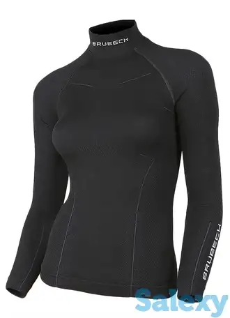 Термокофта brubeck wmn wool merino black, фотография 2