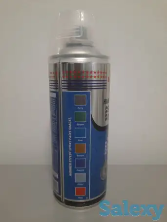 Аэрозольная краска молотковый эффект Asmaco Зеленый,Cеребро,Серый,Коричневый, фотография 1