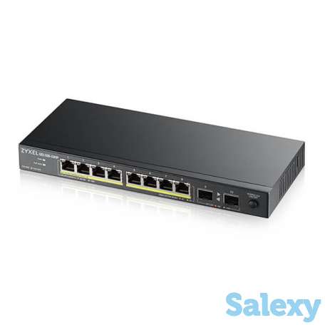 Коммутатор PoE+. 8-портовый гигабитный  Zyxel GS1100-10HP, фотография 3