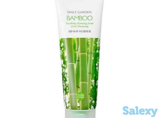 Очищающая пенка holika holika daily garden damyang bamboo soothing cleansing foam, фотография 1