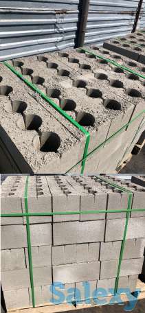 Пескоблок, стандартный угловой, перегородочный, декоративный, кирпич, фотография 1