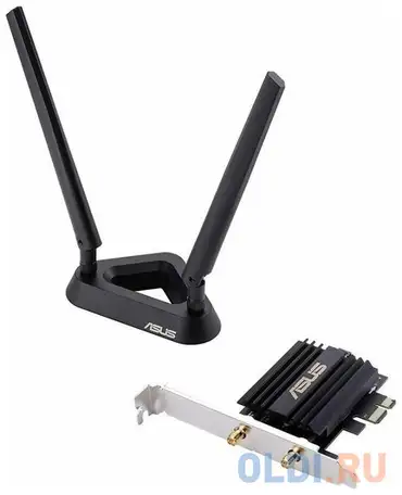 Адаптер bluetooth+wi-fi asus pce-ax58bt черный 90ig0610-mo0r00, фотография 1