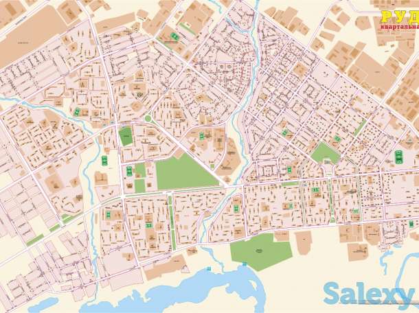 Карта Костанайской области, РК, схемы г. Костанай, Рудный, Тобыл, фотография 6