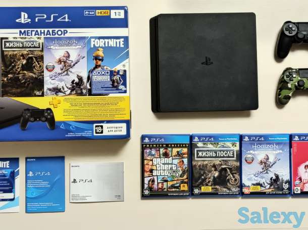 Продам Sony PlayStation 4 Slim 1 Tb + в подарок Смартфон, фотография 2