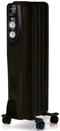 Масляный радиатор ballu classic boh/cl-05brn 1000 вт чёрный, фотография 1