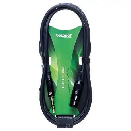 Кабель jack-xlr(m) 1.5 m bespeco eagle pro easxf150, фотография 1