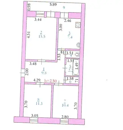 Продам 3-х комнатную квартиру пр-т  Абая 1 этаж 3, фотография 9