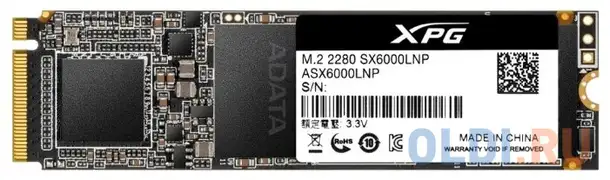 Ssd накопитель a-data xpg sx6000 lite 1 tb pci-e 3.0 x4, фотография 1