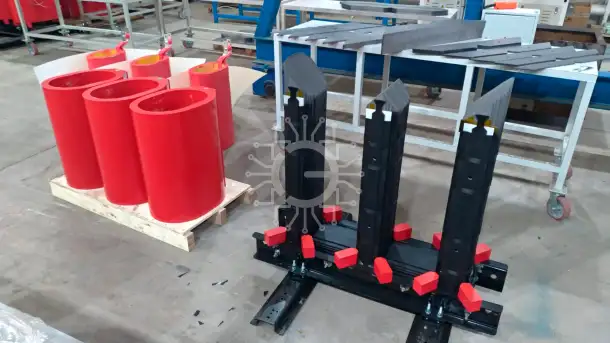 Трансформатор сухого типа Тсл630 6 0.4 dyн-11 ip00 al с литой изоляцией, фотография 3