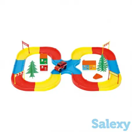 PILSAN: Игровой набор Автотрек Crossroads Road (32 эл.), фотография 1