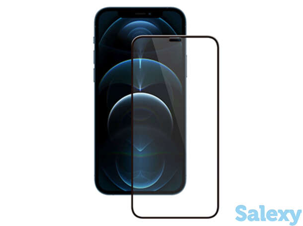 Защитное стекло deppa 2,5d full glue для apple iphone 12/12 pro (62701). черный, фотография 1