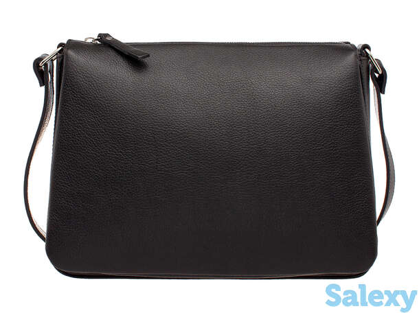 Кожаная сумка через плечо taylor black, фотография 1