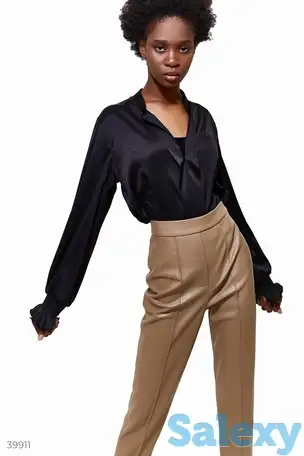 Черная блуза из шелка, фотография 1