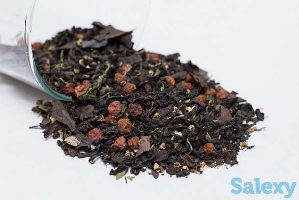 Чай чёрный СЛАДКИЙ с БАДАНОМ, черёмухой, рябиной и стевией, фотография 1