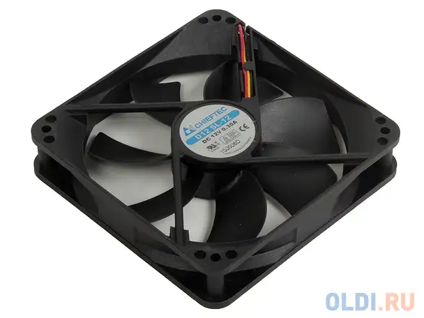 Вентилятор chieftec af-1225s , 120х120х25, подшипник скольжения, 1350 об./мин., 24-27 дб,, фотография 1