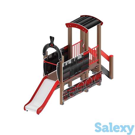 Детский игровой комплекс «паровозик» дик 1.03.5.01-11 h=750, фотография 1