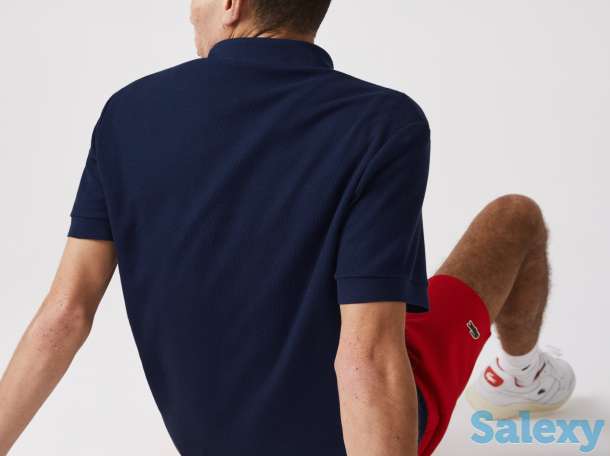 Мужское поло lacoste regular fit из текстурированного хлопка, фотография 2