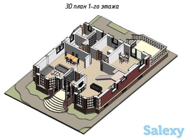 Эскизный проект дома за 900тг кв/м, фотография 3