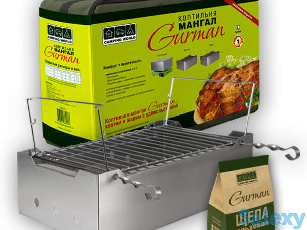 Коптильня camping world gurman складная, фотография 1
