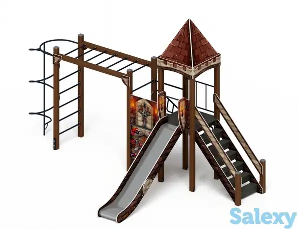 Детский игровой комплекс «замок» (средневековый) 2.18.03-02 h=1500, фотография 1
