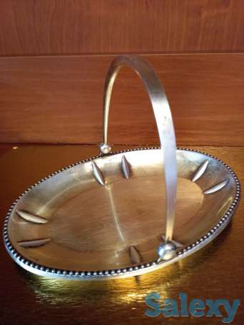 продам вазочку. чистое серебро 875 проба. ссср, фотография 1