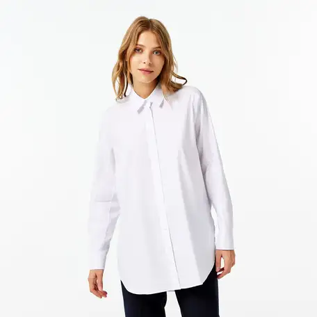 Женская рубашка lacoste regular fit, фотография 1