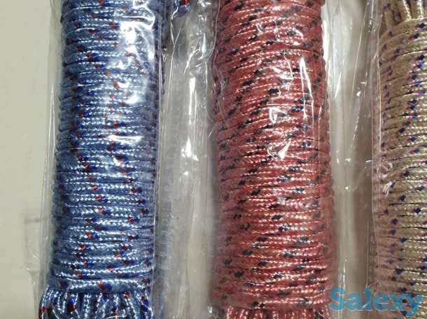 Веревка хозяйственная качественная 20м синяя, фотография 2