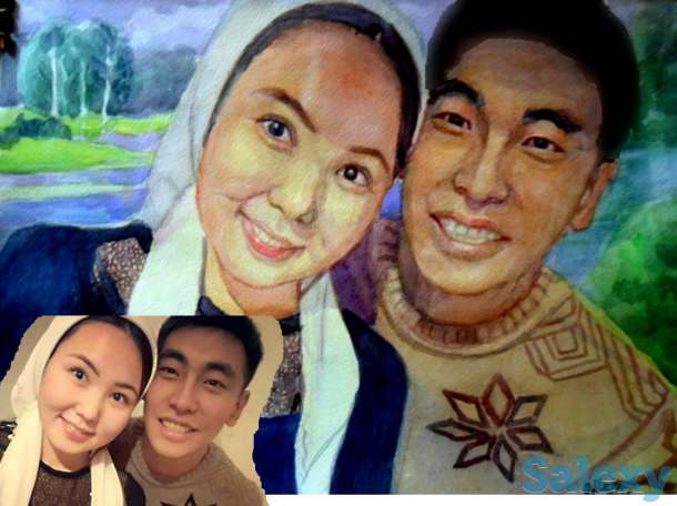 Портреты по фото ручной работы разной техники исполнения., фотография 5