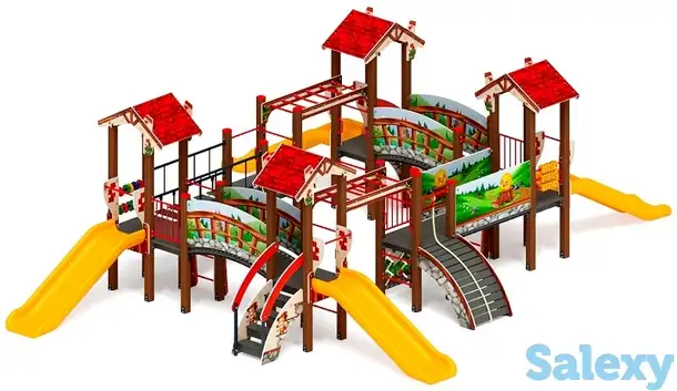 В гостях у сказки горка пластиковая н 900 дик 1.05.01-28, фотография 1