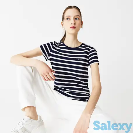 Женская футболка lacoste slim fit, фотография 1