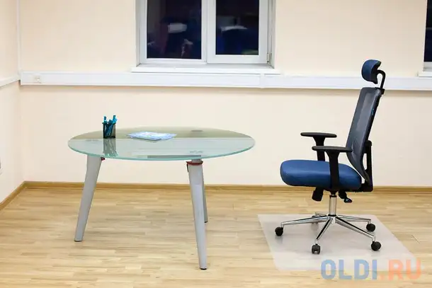 Коврик напольный бюрократ -1019202 прямоугольный матовый для паркета/ламината полипропилен 120х90см, фотография 1