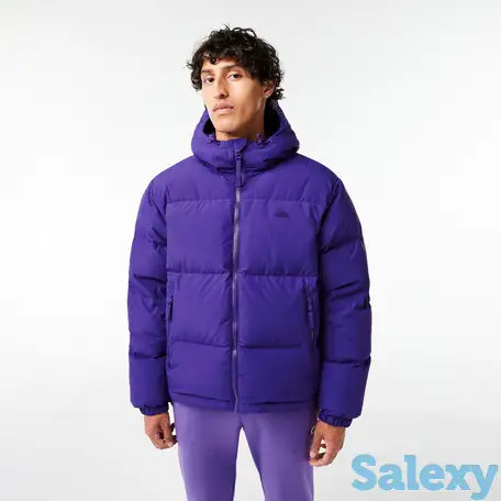 Мужская стеганая водоотталкивающая короткая куртка lacoste, фотография 1