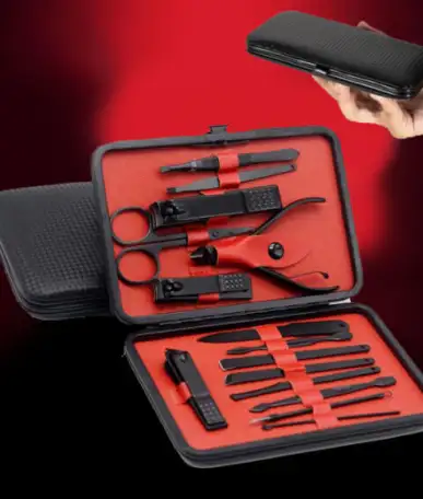 Профессиональный маникюрныйпедикюрный набор 15 предметов, фотография 1