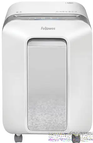 Шредер fellowes powershred lx201, белый, din p-5, 2х12 мм, 12 лст.,, фотография 1