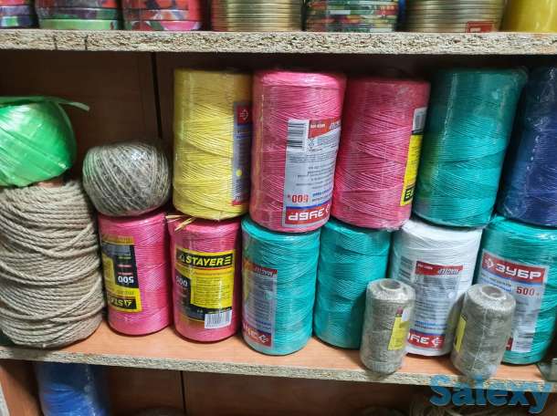 Шпагат ЗУБР рулон, 500 м синий, красный, зеленый, желтый, фотография 1