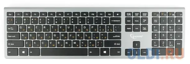 Клавиатура беспроводная gembird kbw-1 usb серебристый, фотография 1