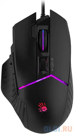 Мышь a4tech bloody w95 max черный оптическая (12000dpi) usb (6but), фотография 1