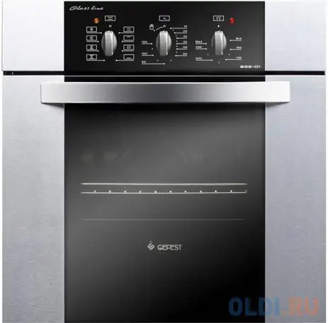 Электрический шкаф gefest эдв да 622-01 н3 серебристый, фотография 1