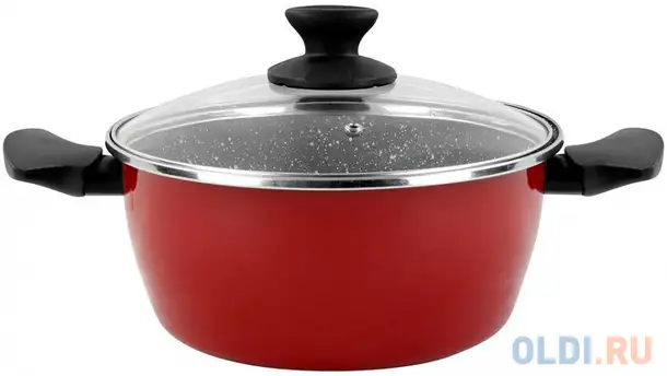 Кастрюля vitrinor cerise pierre 24 24 см 4.4 л сталь, фотография 1