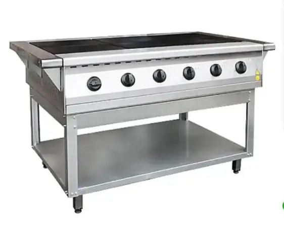 Плита электрическая ПищТех ПЭП-0,72-01. Установка напольная Оснащение подставка стенд Количество конфорок6 Размер конф, фотография 1